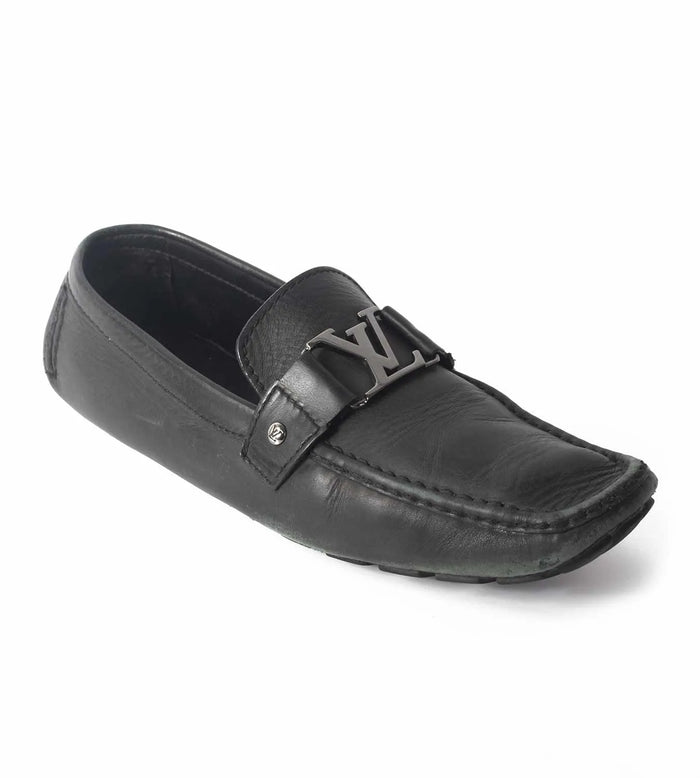 Black Hockenheim Moccasin Formal Shoes Size 43
