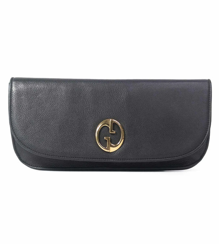 Leather 1973 Flap Clutch