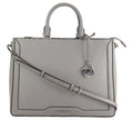 Pre-Loved Michael Kors Leather Grey Tote Bag – Shop This Elegant Pre-Owned Designer Handbag Today!