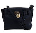 Pre-Loved Michael Kors Navy Blue Mini Leather Hamilton East West Tote – Shop This Elegant Pre-Owned Designer Bag Today!