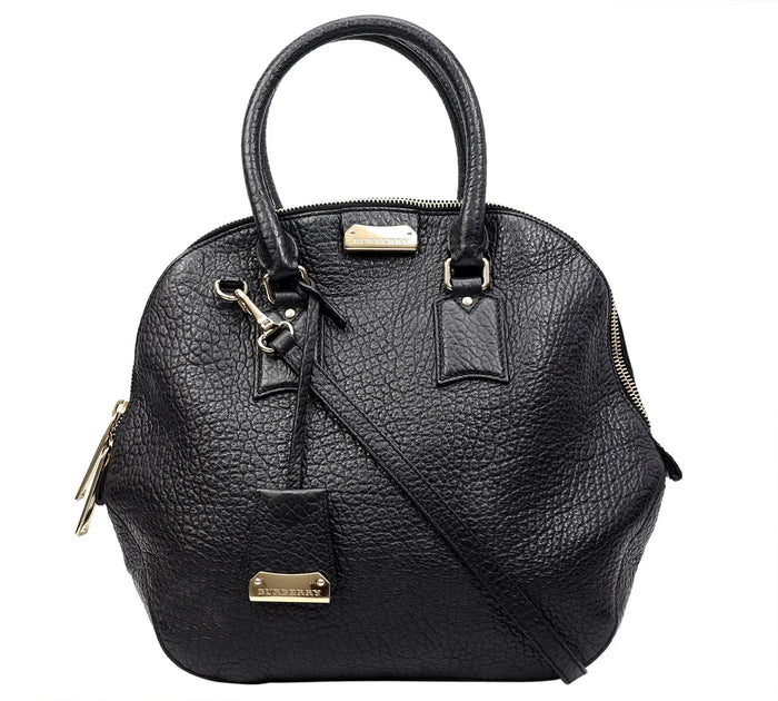 Black Leather Small Orchard Bowler Bag