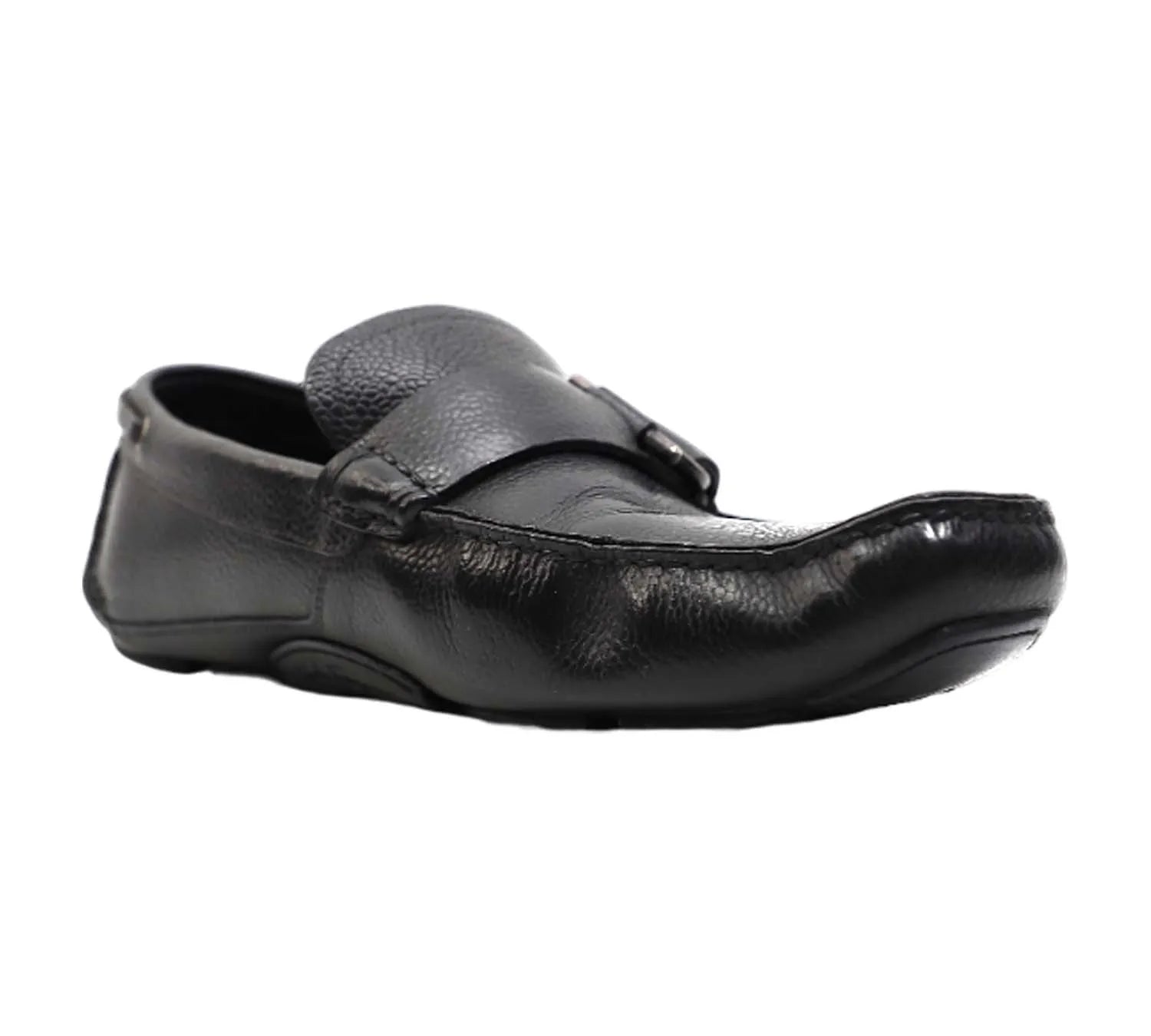 Pre-Loved Salvatore Ferragamo Black Leather Gancini Loafers Size 8.5 – Shop These Pre-Owned Designer Shoes Today!