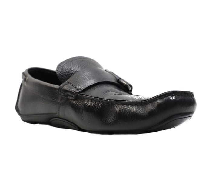 Black Leather Gancini Loafers Size 8.5 - UK
