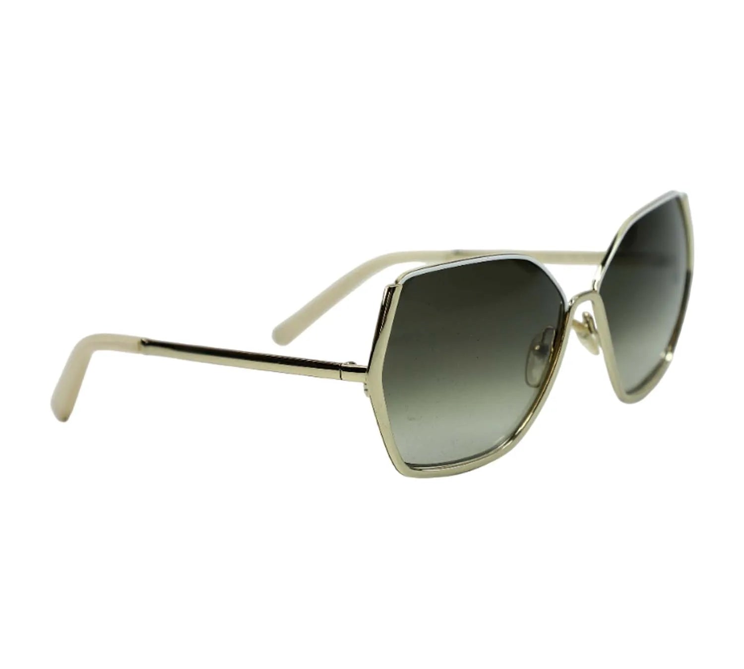 Pre-Loved Chloé Danae Gold/Silver Oversized Women’s Sunglasses
