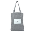 Pre-Loved Christian Dior White/Black Checkered Canvas Shopping Tote Bag