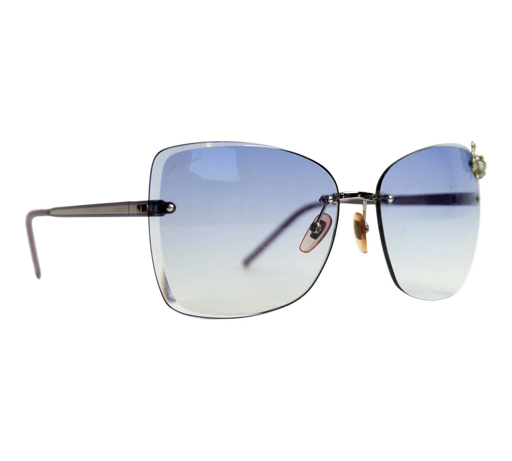 Pre-Loved Gucci Rimless Butterfly Sunglasses