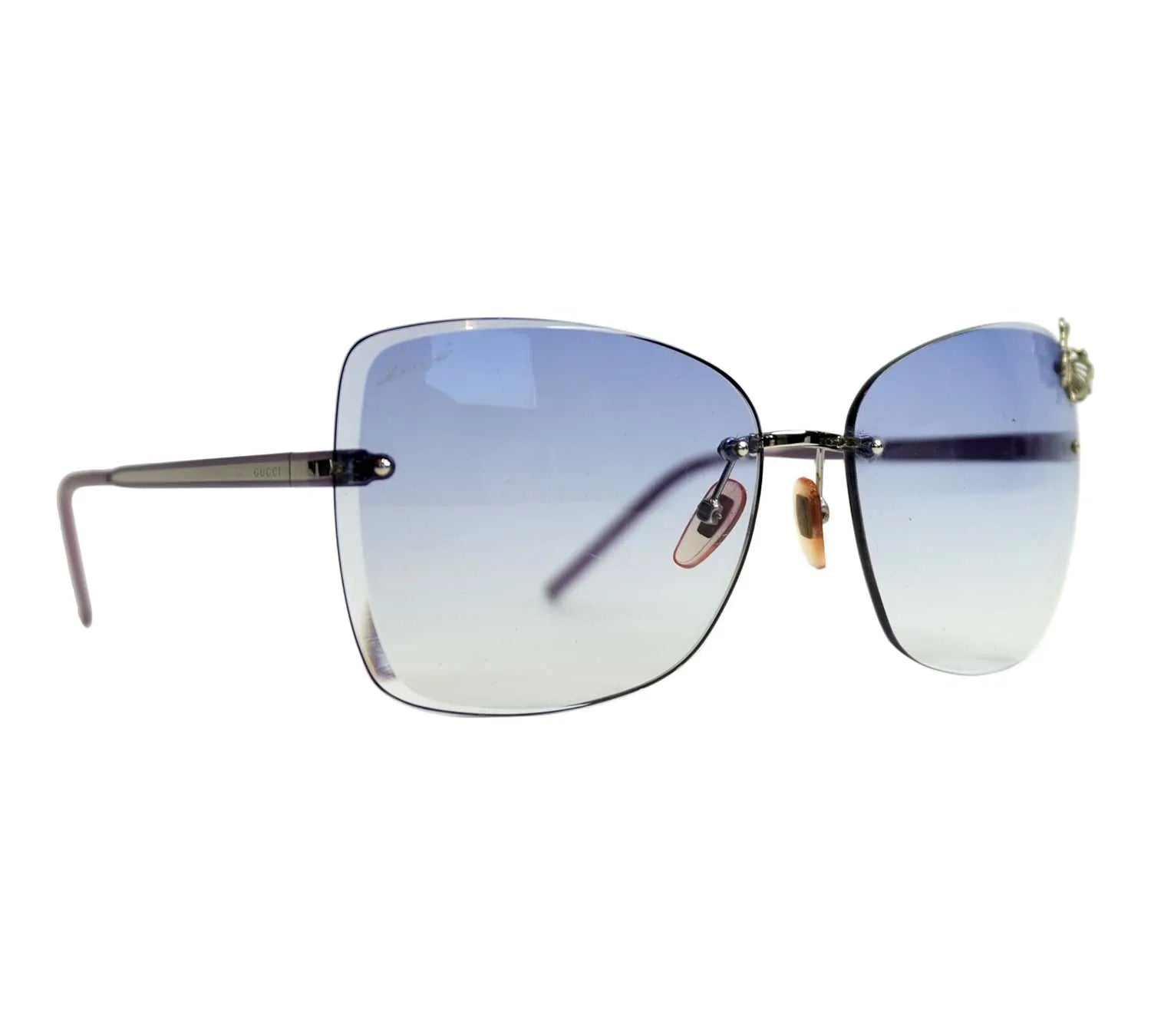 Pre-Loved Gucci Rimless Butterfly Sunglasses