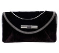 Pre-Loved Jimmy Choo Wine Suede Crossbody Bag