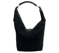 Pre-Loved Gucci Black GG Canvas Hobo Bag