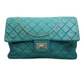 Pre-Loved Chanel Vintage 2.55 Reissue Turquoise Shoulder Bag | Authentic Pre-Owned Chanel Bag