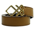 Pre-Loved Burberry Women’s Brown Leather Belt Size 36 | Authentic Pre-Owned Burberry Belt