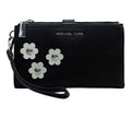 Pre-Loved Michael Kors Black Applique Smartphone Wristlet | Authentic Pre-Owned Michael Kors Handbag