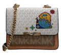 Pre-Loved Michael Kors Jade Extra Small Tri-Color Logo Crossbody Bag | Authentic Pre-Owned Michael Kors Handbag