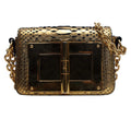 Pre-Loved Tom Ford Gold Python Medium Natalia Chain Shoulder Bag | Authentic Pre-Owned Tom Ford Handbag