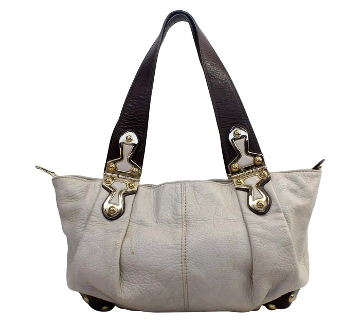White Leather Joplin Bag
