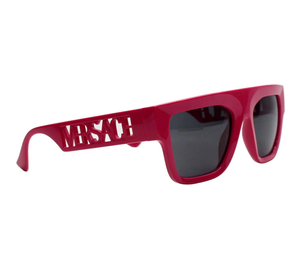 Pre-Loved Versace Hot Pink Cutout Logo Fuchsia Sunglasses – Authentic Pre-Owned Designer Eyewear