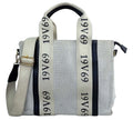 Pre-Loved Versace Medium Canvas Tote – Ivory, Authentic Pre-Owned Designer Handbag