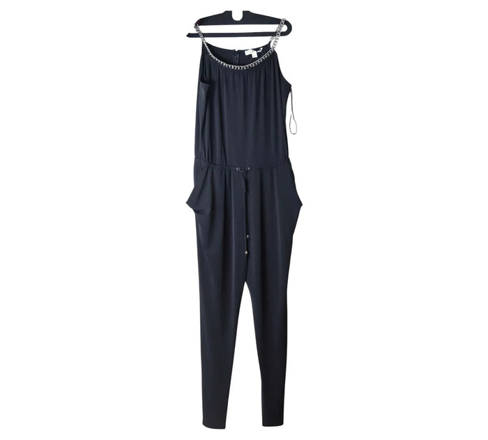 Black Chain Strap Sleeveless Jumpsuit Size - M