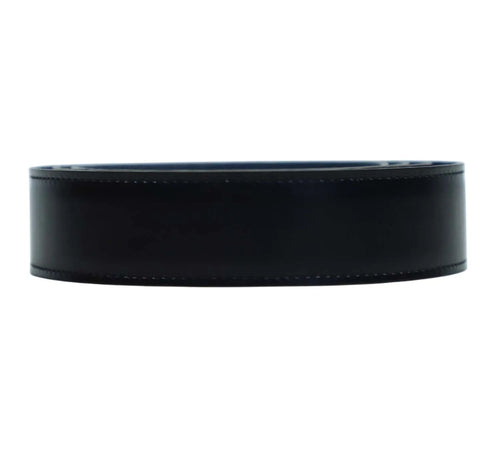 Pre-Loved Hermès Reversible Belt – Black & Blue, Size 104 cm, Authentic Pre-Owned Designer Accessory