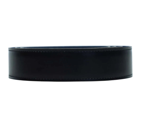 Pre-Loved Hermès Reversible Belt – Black & Blue, Size 104 cm, Authentic Pre-Owned Designer Accessory