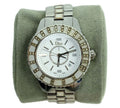 Pre-Loved Christian Dior White Diamonds Women’s Wristwatch – Stainless Steel & Crystal, Authentic Pre-Owned Designer Watch