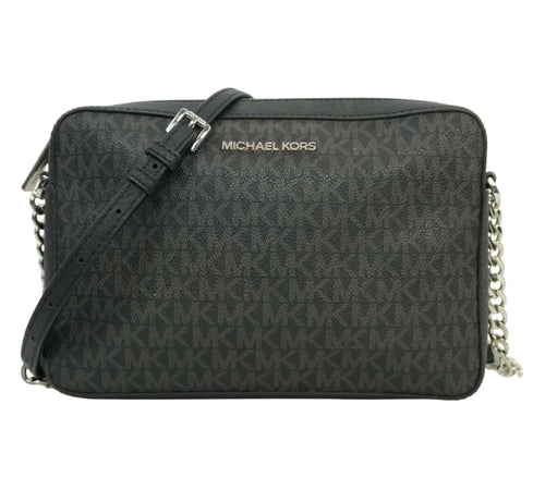 Pre-Loved Michael Kors Crossbody – Black Jet Set Logo