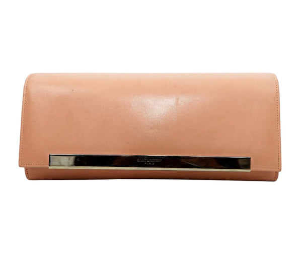 Pink Lutetia Leather Clutch