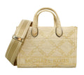 Pre-loved Michael Kors Gigi Small Metallic Empire Logo Jacquard Messenger Bag,