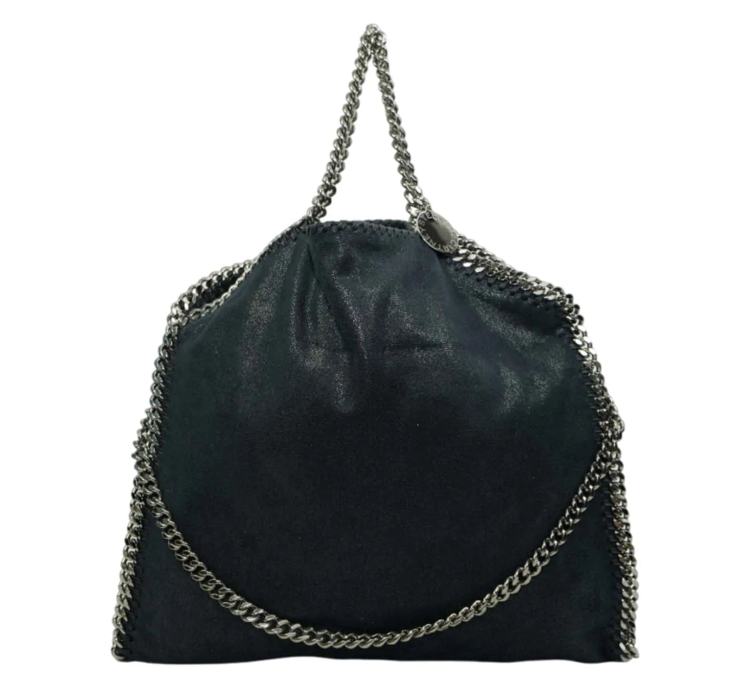 Pre-loved Stella McCartney Black Falabella Foldover 3Chain Large Tote Bag,
