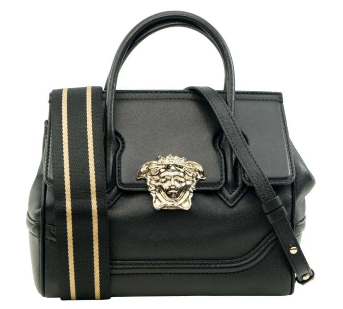 Black Medium Medusa Palazzo Bag
