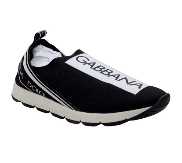 Black & White Slip On Sorrento Sneakers Size 38 - Eur