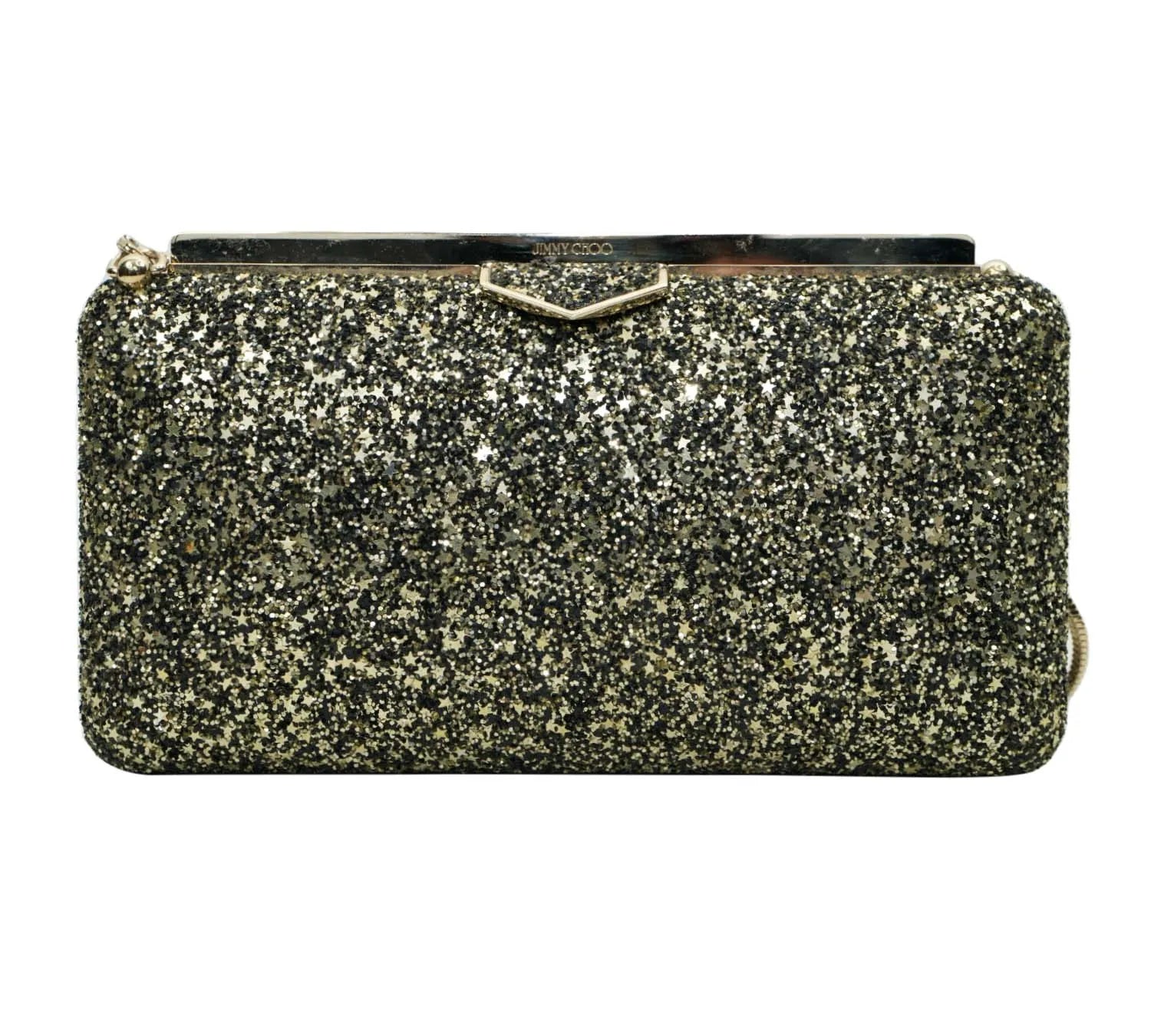 Pre-owned Jimmy Choo Coarse Glitter Clutch
