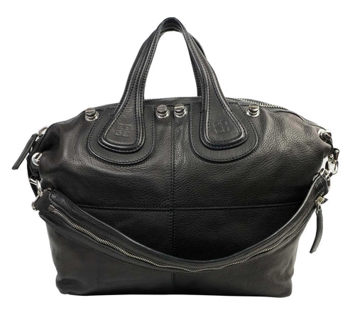 Pre-owned Givenchy Black Leather Nightingale Bag