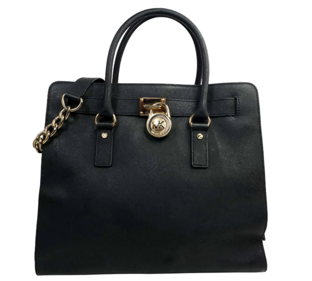 Pre-owned Michael Kors Black Large Hamilton Bag