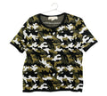 Pre-owned Michael Kors Camouflage Stretch-Viscose Jacquard T-Shirt