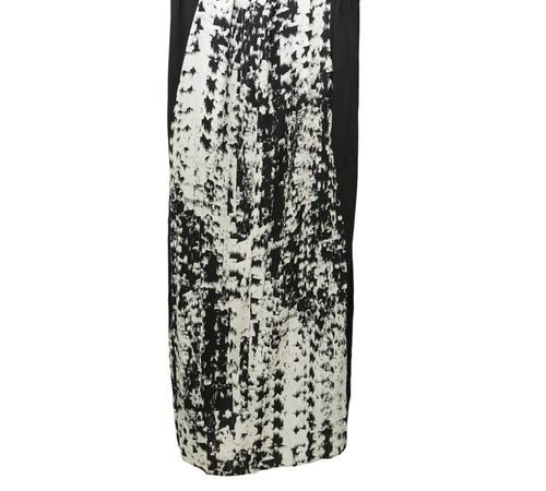 Pre-owned BCBGMAXAZRIA Black & White Jane Skirt Size S