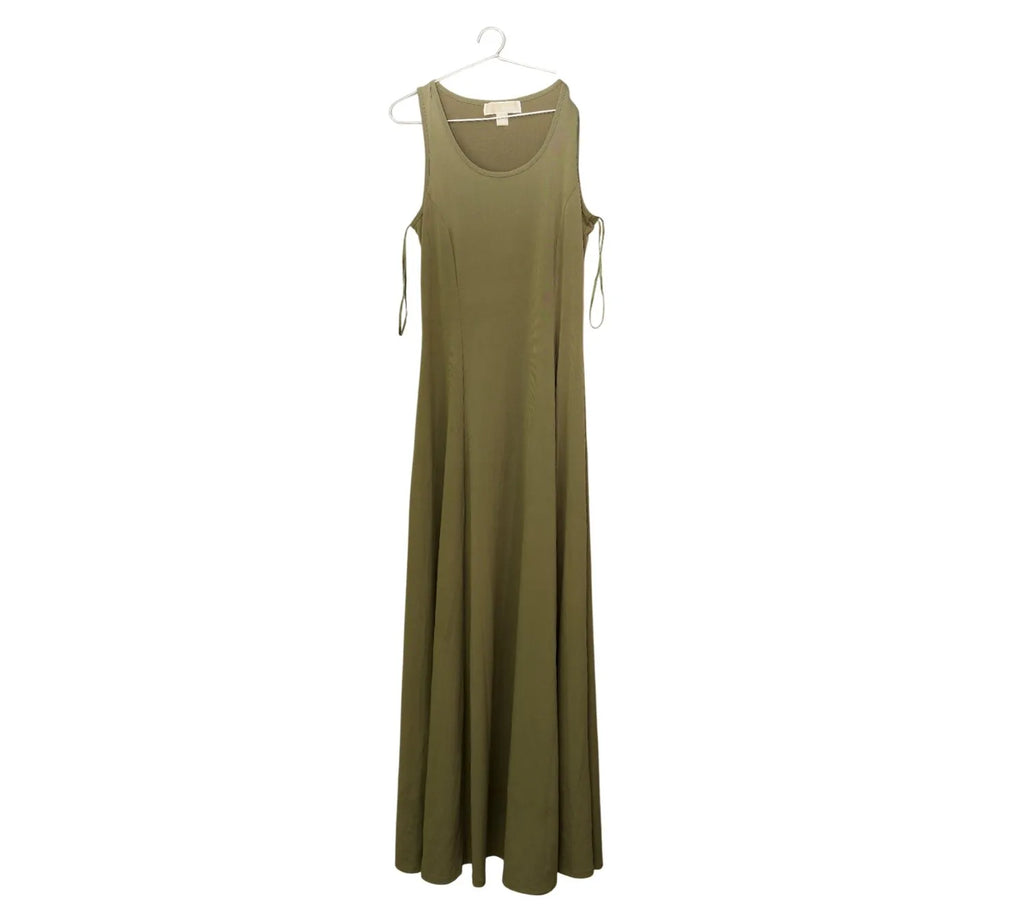 Pre-owned Michael Kors Olive Green Long Dress Size XS