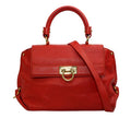 Pre-owned Salvatore Ferragamo Red Leather Sofia Top Handle Bag