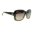 Gucci Black Diamond Print Square Sunglasses
