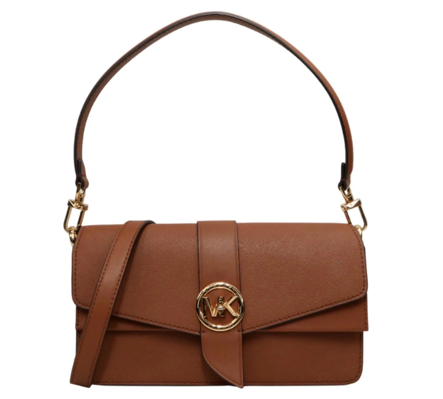 Pre-owned Michael Kors Greenwich Medium Saffiano Leather Shoulder Bag