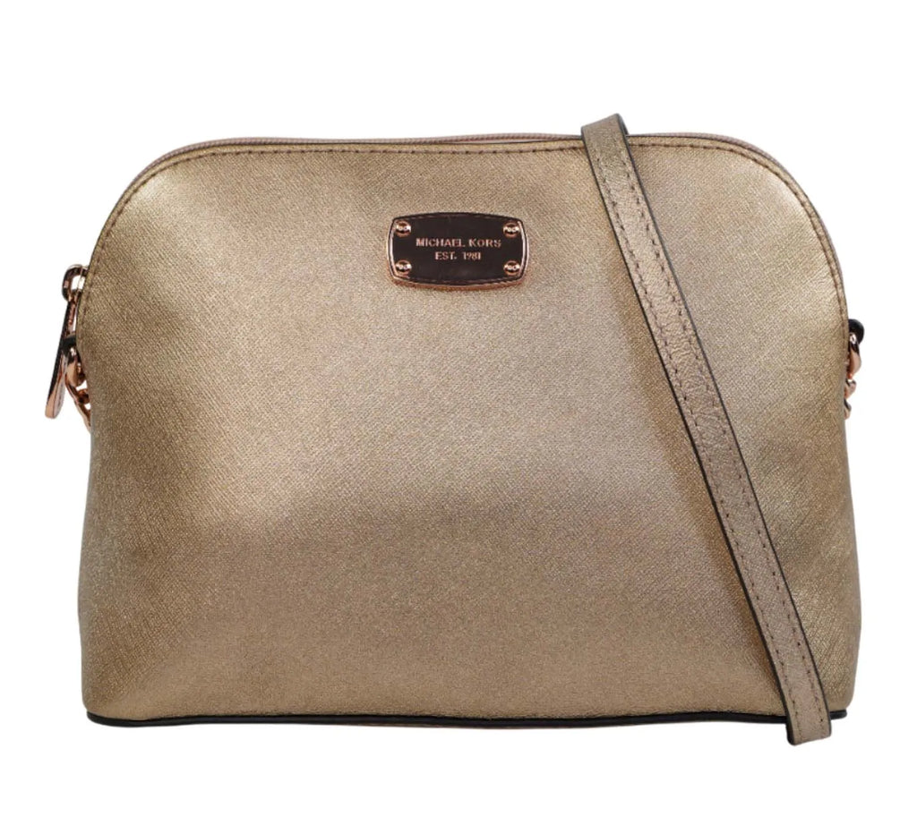 Pre-owned Michael Kors Rose Gold Cindy Dome Crossbody Bag