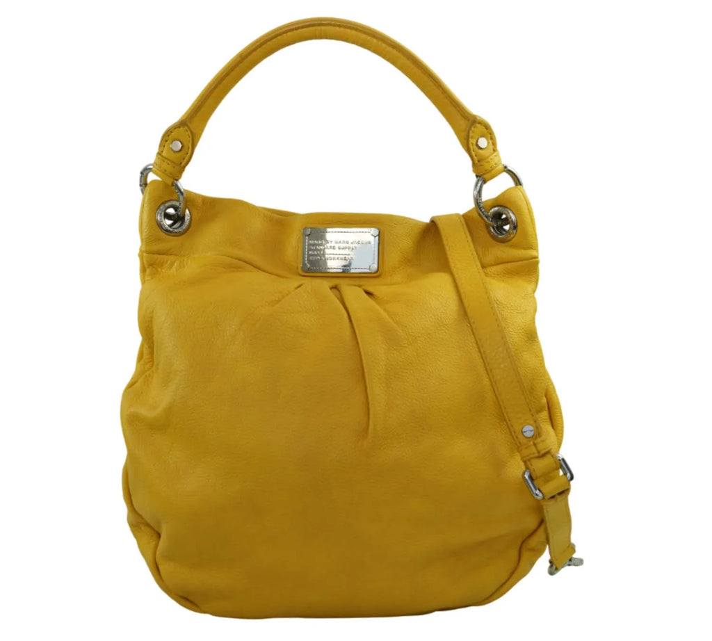 Pre-owned Marc Jacobs Yellow Leather Classic Q Hillier Hobo