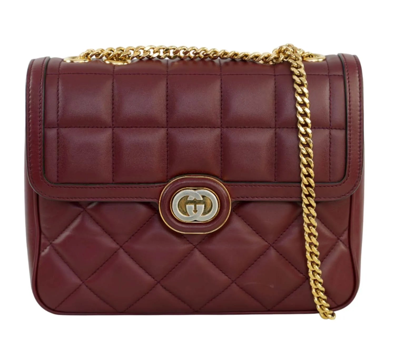 Pre-owned Gucci Red Deco Shoulder Bag