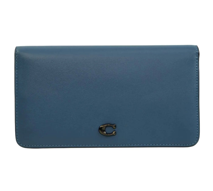 Blue Slim Bi-Fold Wallet