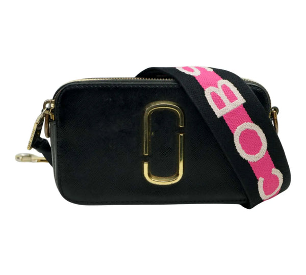 Black Snapshot Crossbody Bag
