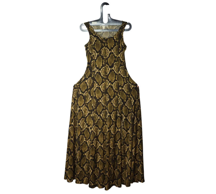 Python Print Matte Jersey Maxi Dress Size - XS