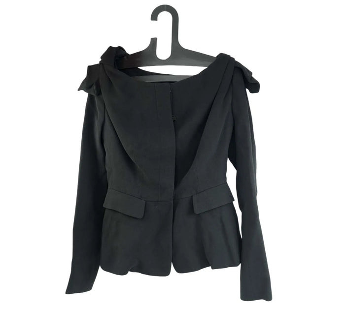 Theory Off-The-Shoulder Stretch Crepe Jacket Size - 38