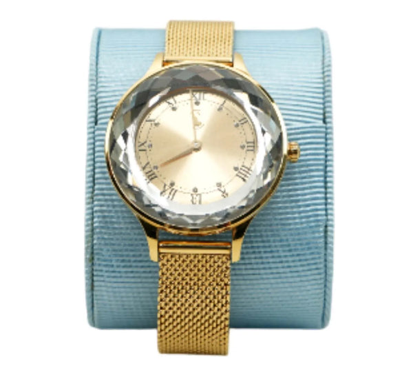 Gold Dial Octea Nova Analog & Gold Mesh Strap Watch