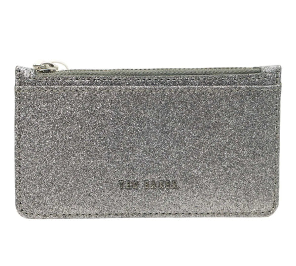 Silver Glitter Card Holder