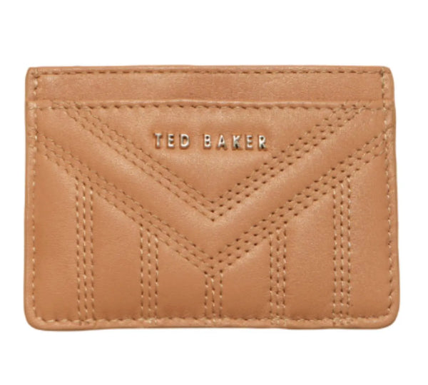 Camel Quilted Card Holder